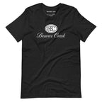 Beaver Creek T-Shirt featuring Mtns Co logo, premium ski resort apparel, comfortable cotton blend for men and women.