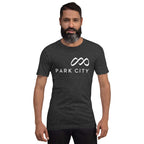 Park City T-Shirt featuring the official logo by Mtns Co, perfect for ski resort enthusiasts.