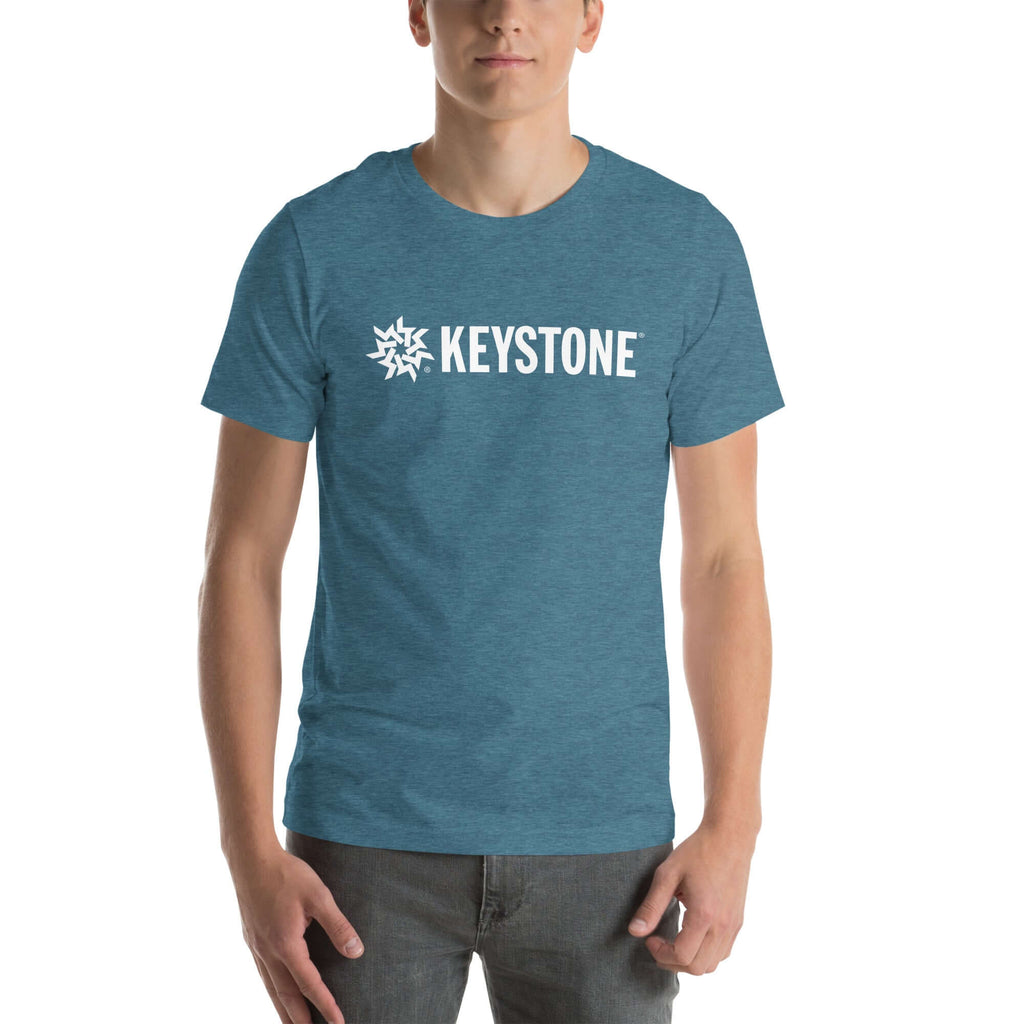 Keystone T-Shirt from Mtns Co, official licensed ski resort apparel with Trail Map Logo, unisex fit and soft fabric.