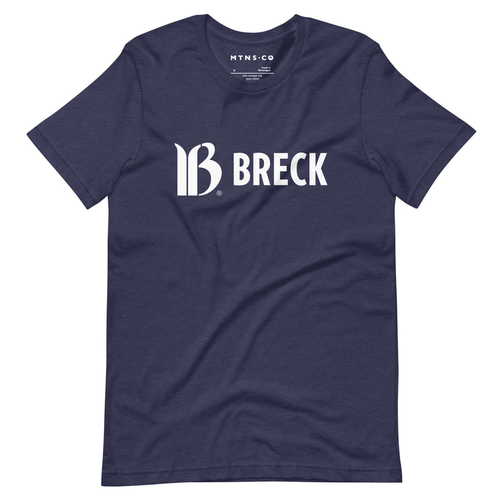 Breckenridge T-shirt featuring Mtns Co logo, soft fabric, unisex fit, official licensed ski resort apparel.
