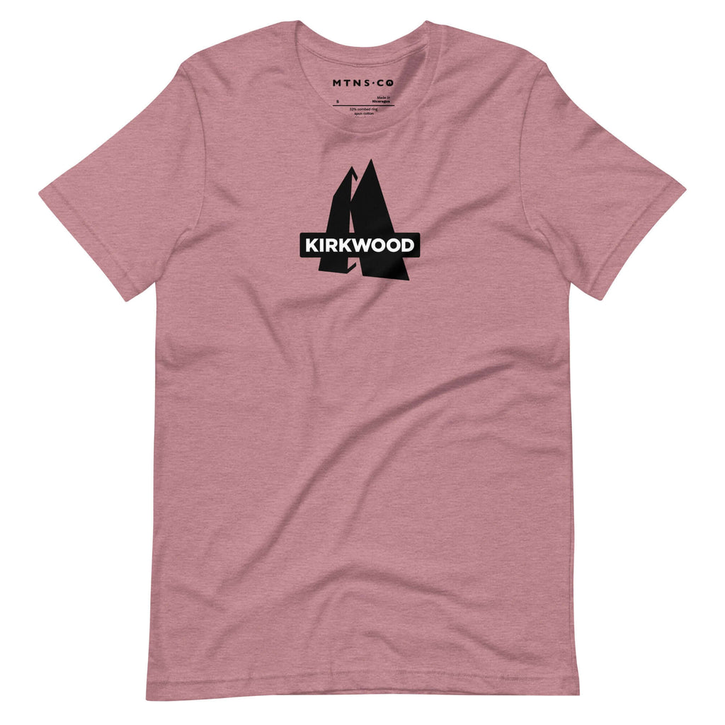 Kirkwood T-Shirt featuring Mtns Co logo, premium soft fabric, official licensed ski resort apparel.