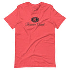 Beaver Creek T-Shirt by Mtns Co featuring official Beaver Creek Ski Resort logo on a soft red fabric.