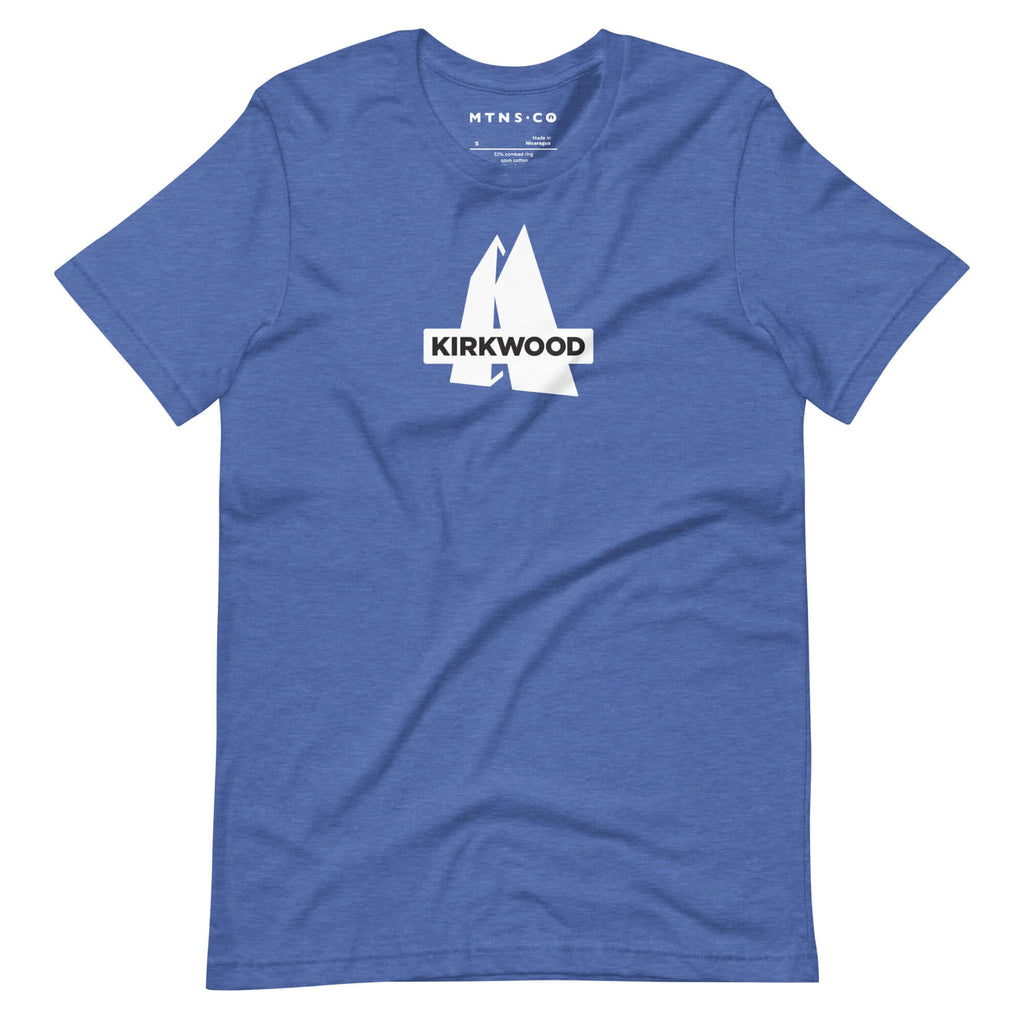 Kirkwood T-Shirt featuring the Mtns Co logo, official licensed ski resort apparel for Breckenridge Ski Resort.