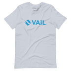 Vail T-Shirt featuring the official Vail logo, designed by Mtns Co for comfort and style in ski resort apparel.