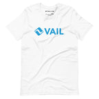 Vail T-Shirt featuring the official MTNS CO Trail Map Logo, perfect for a stylish and comfortable look.