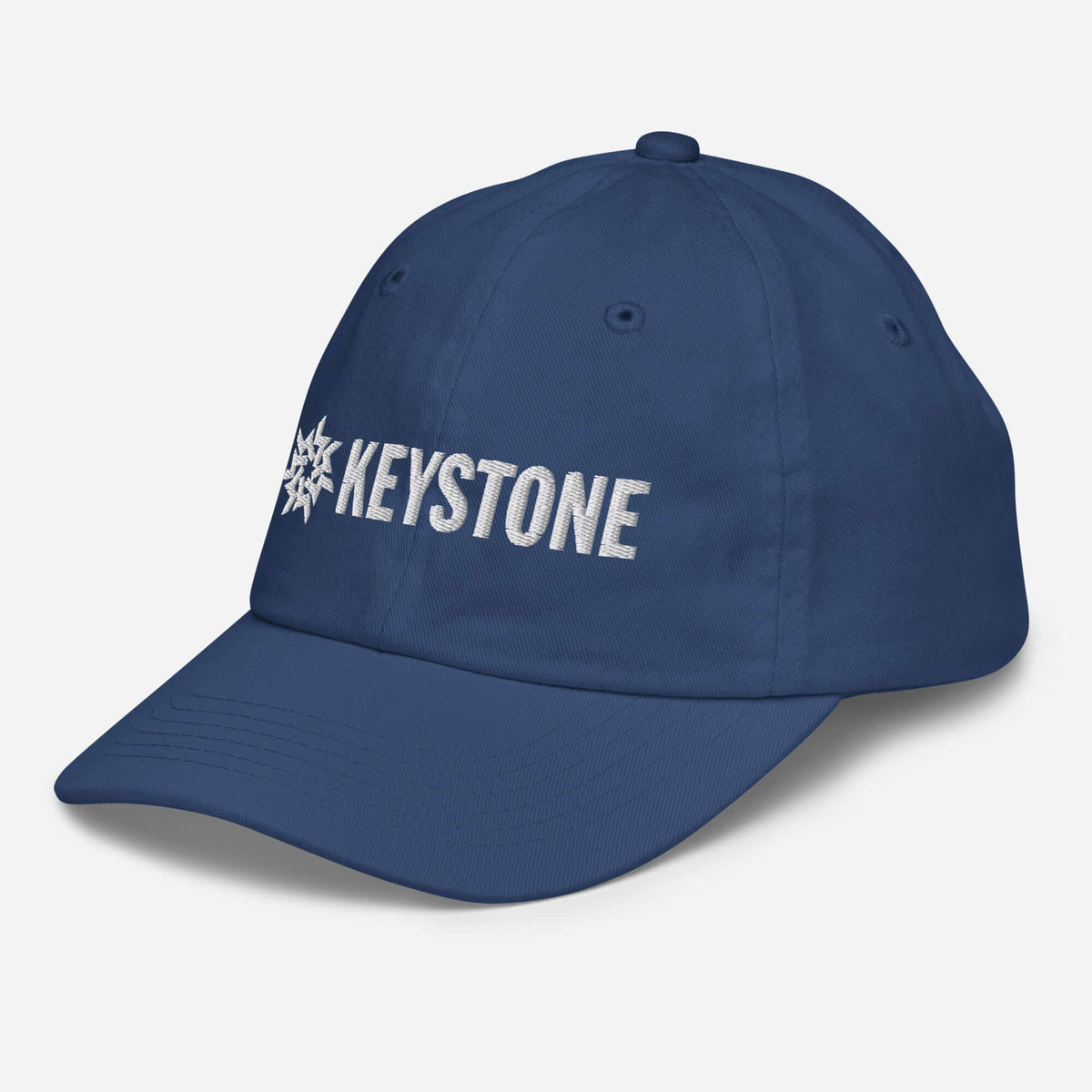 Keystone Youth Baseball Cap by Mtns Co, official licensed ski resort apparel featuring Trail Map Logo design.