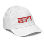 Crested Butte Youth Baseball Cap by Mtns Co, official licensed ski resort apparel with trail map logo.