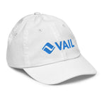 Vail Youth Baseball Cap by Mtns Co, official licensed ski resort apparel featuring Vail Trail Map Logo.