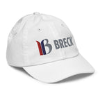 Breckenridge Youth Baseball Cap featuring Mtns Co Trail Map Logo, official licensed ski resort apparel for kids.