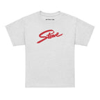 Stowe Youth T-Shirt featuring Mtns Co logo, official licensed ski resort apparel, perfect for kids who love Stowe.