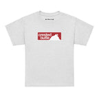 Crested Butte Youth T-Shirt from Mtns Co featuring trail map logo, perfect for showing love for the ski resort.