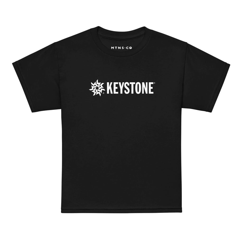 Keystone Youth T-Shirt by Mtns Co featuring official ski resort trail map logo on premium fabric.
