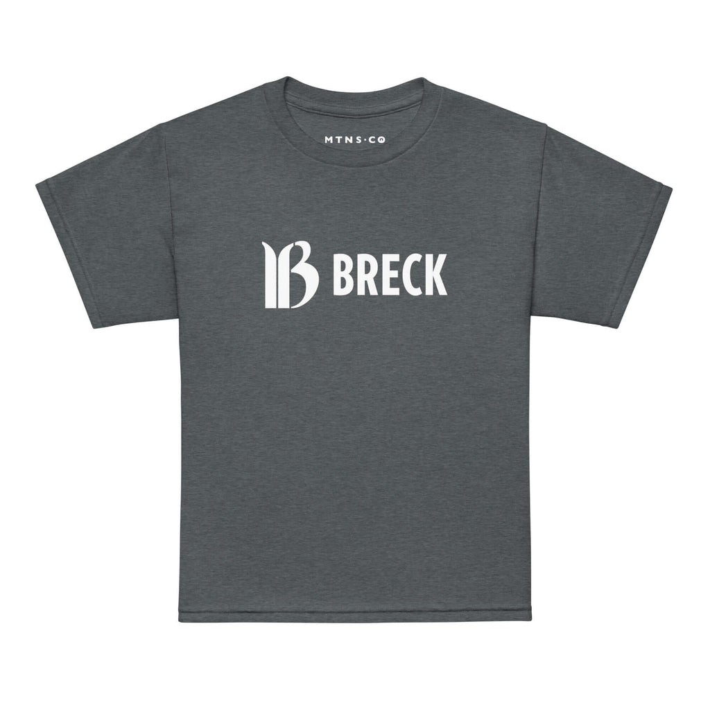 Breckenridge Youth T-Shirt featuring Mtns Co logo, premium cotton fabric, and official licensed ski resort apparel.
