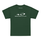 Whistler Blackcomb Youth T-Shirt in forest green by Mtns Co with official trail map logo.