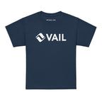 Vail Youth T-Shirt featuring Mtns Co Trail Map Logo, premium cotton, and unisex fit for kids.