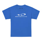 Whistler Blackcomb Youth T-Shirt by Mtns Co in blue, featuring official licensed ski resort apparel with trail map logo.