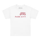 Park City Youth T-Shirt by Mtns Co, official licensed ski resort apparel featuring Trail Map Logo.