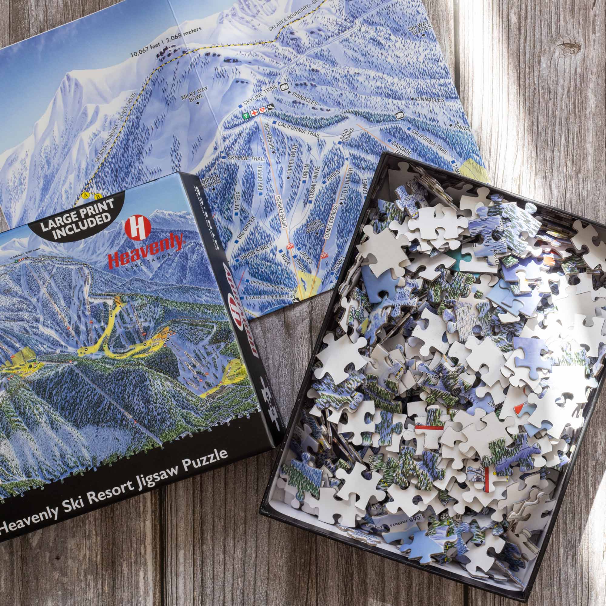 Heavenly Ski Resort Jigsaw Puzzle – 500 Pieces
