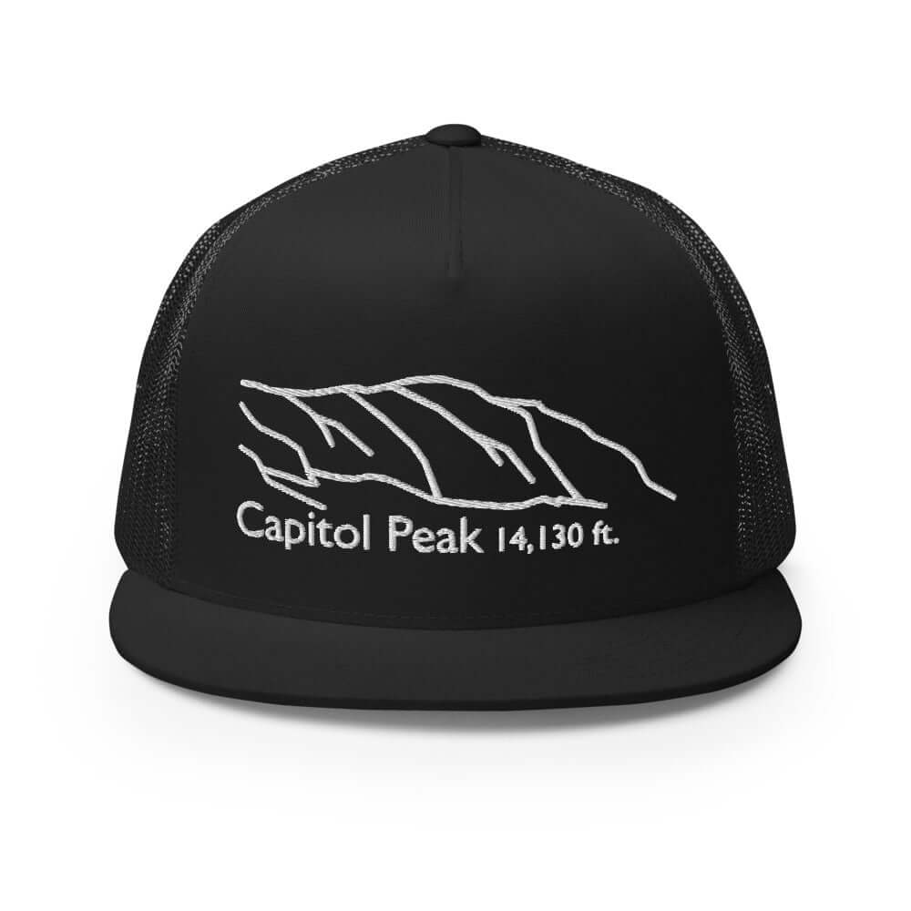 Capitol Peak Fourteener 5-Panel Mesh Trucker Hat – Mtns Co