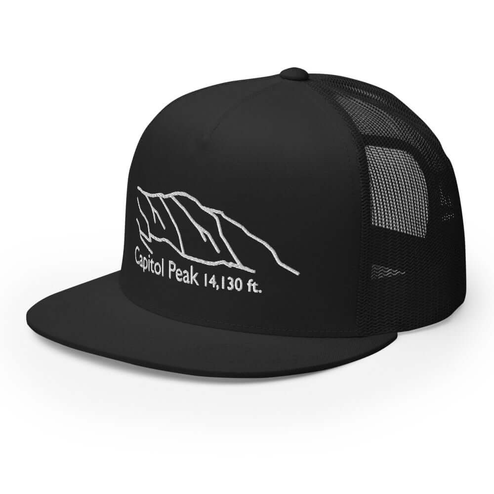 Capitol Peak Fourteener 5-Panel Mesh Trucker Hat – Mtns Co