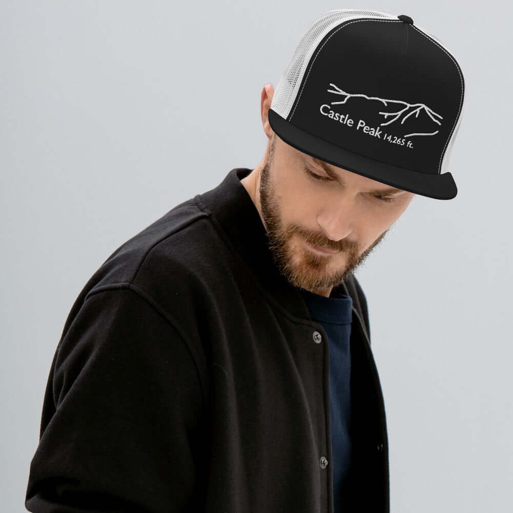 Castle Peak Fourteener 5-Panel Mesh Trucker Hat – Mtns Co