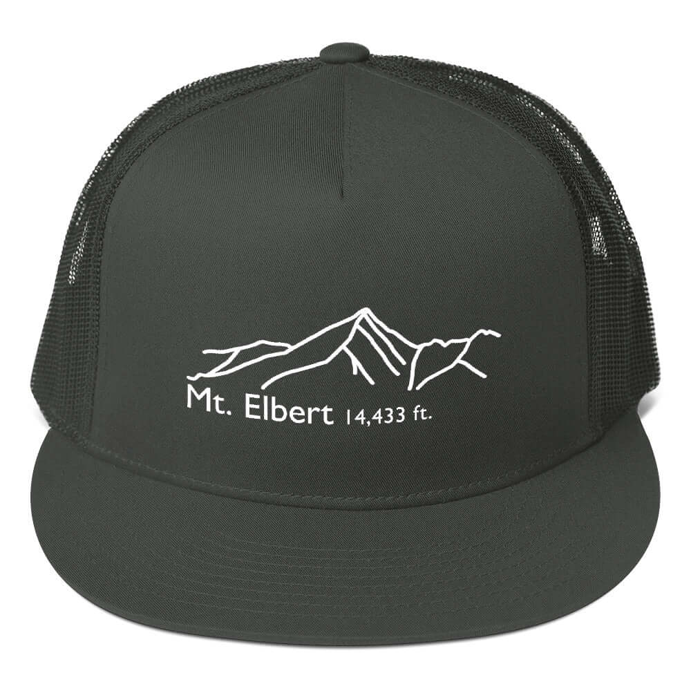Mt Elbert Fourteener 5-Panel Mesh Trucker Hat – Mtns Co