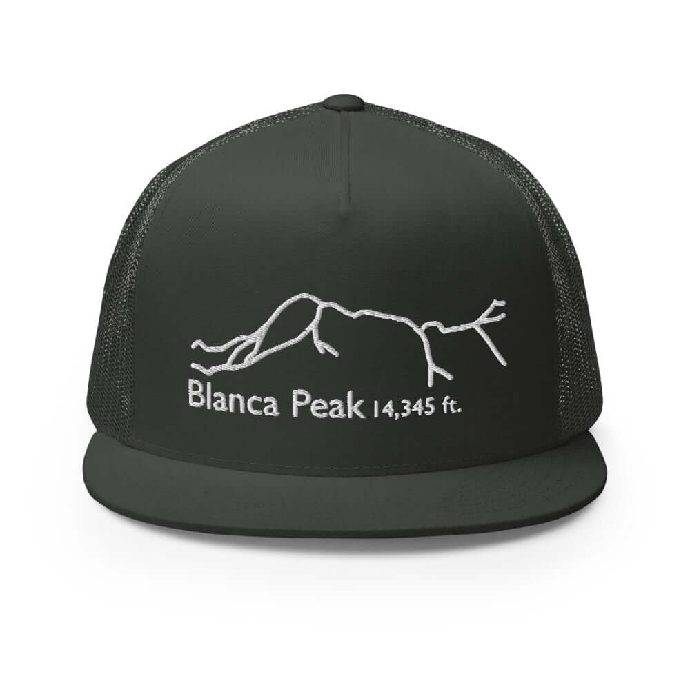 Blanca Peak Fourteener 5-Panel Mesh Trucker Hat – Mtns Co