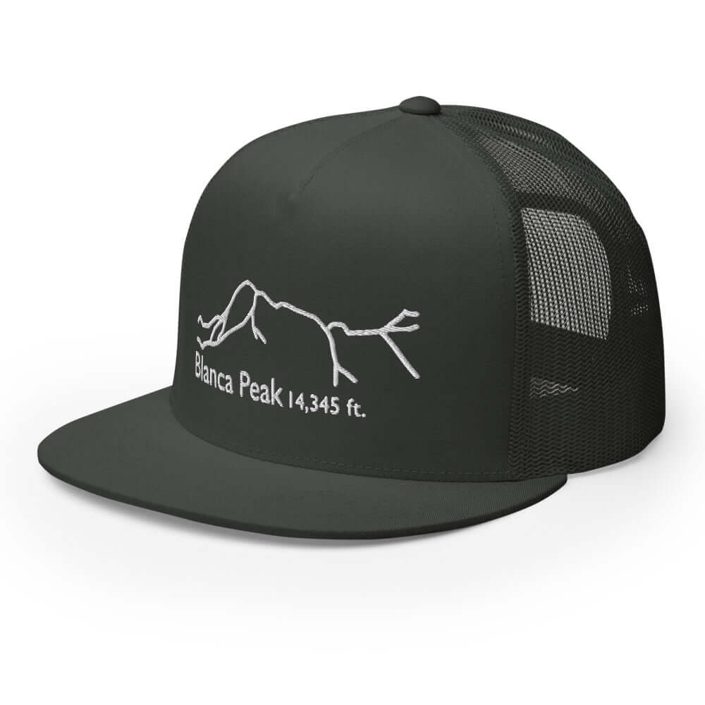 Blanca Peak Fourteener 5-Panel Mesh Trucker Hat – Mtns Co