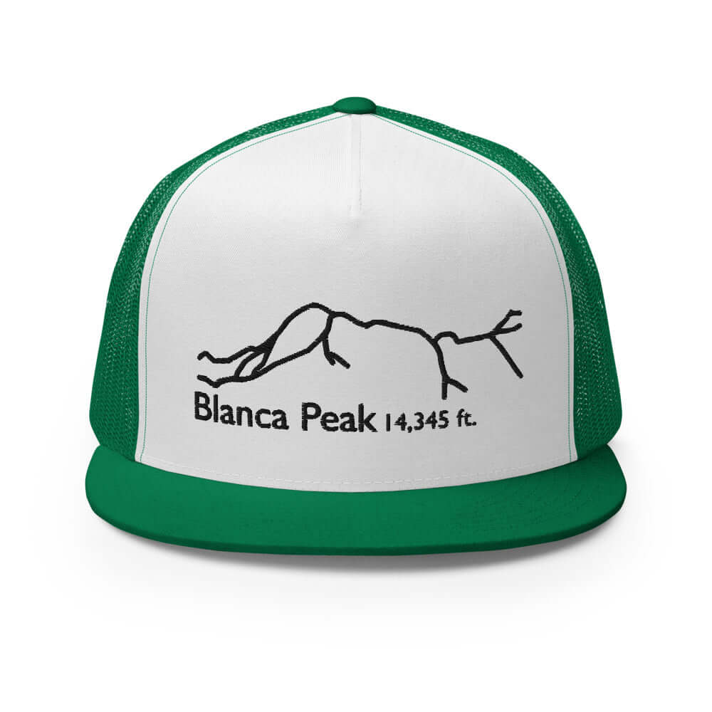 Blanca Peak Fourteener 5-Panel Mesh Trucker Hat – Mtns Co