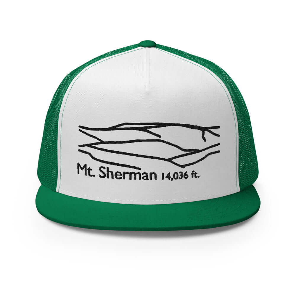 Mt. Sherman Fourteener 5-Panel Mesh Trucker Hat – Mtns Co