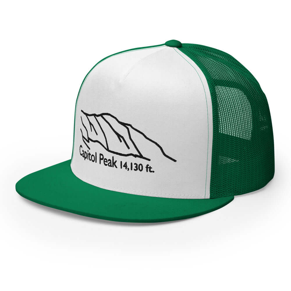 Capitol Peak Fourteener 5-Panel Mesh Trucker Hat – Mtns Co