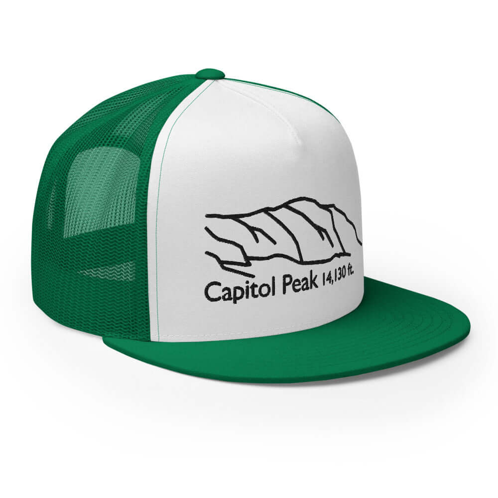 Capitol Peak Fourteener 5-Panel Mesh Trucker Hat – Mtns Co