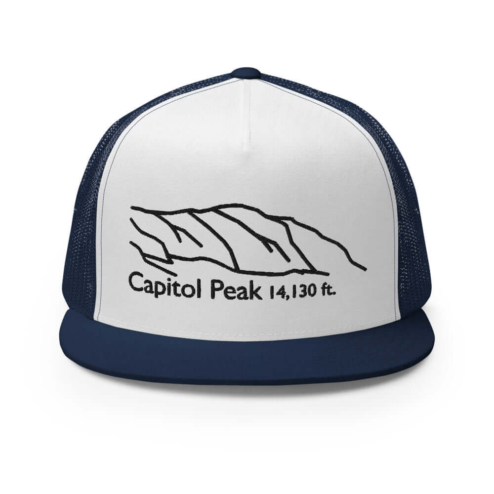 Capitol Peak Fourteener 5-Panel Mesh Trucker Hat – Mtns Co