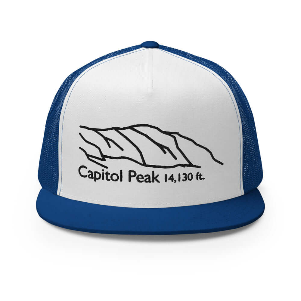 Capitol Peak Fourteener 5-Panel Mesh Trucker Hat – Mtns Co