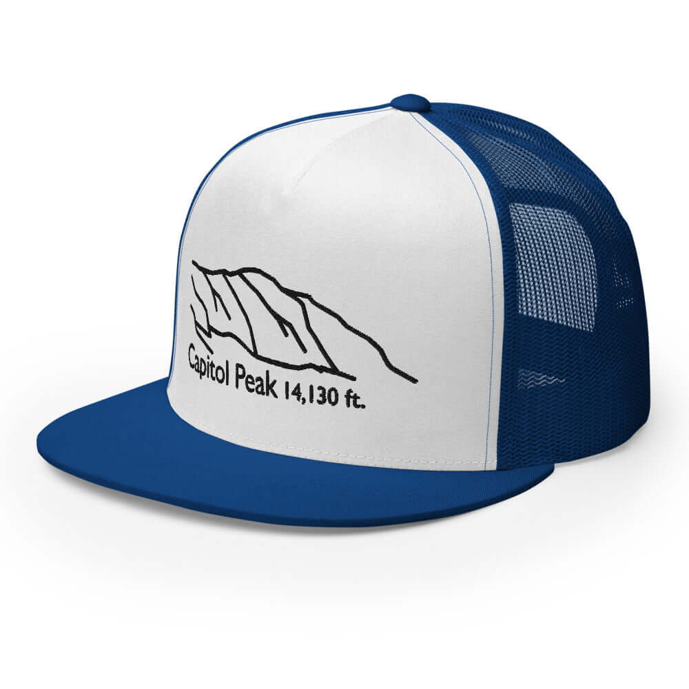 Capitol Peak Fourteener 5-Panel Mesh Trucker Hat – Mtns Co