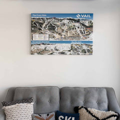 Vail Ski Resort Trail Map | Canvas Poster