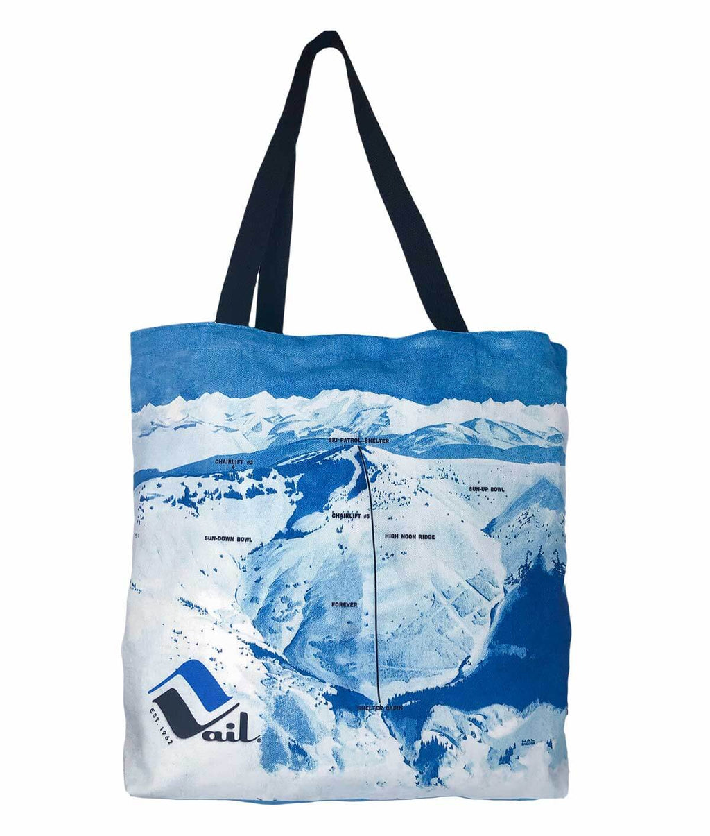 Vail Ski Resort Original 1962 Trail Map Tote Bag | Double Sided – Mtns Co