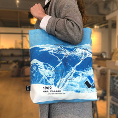 Vail Ski Resort Original 1962 Trail Map Tote Bag | Double Sided