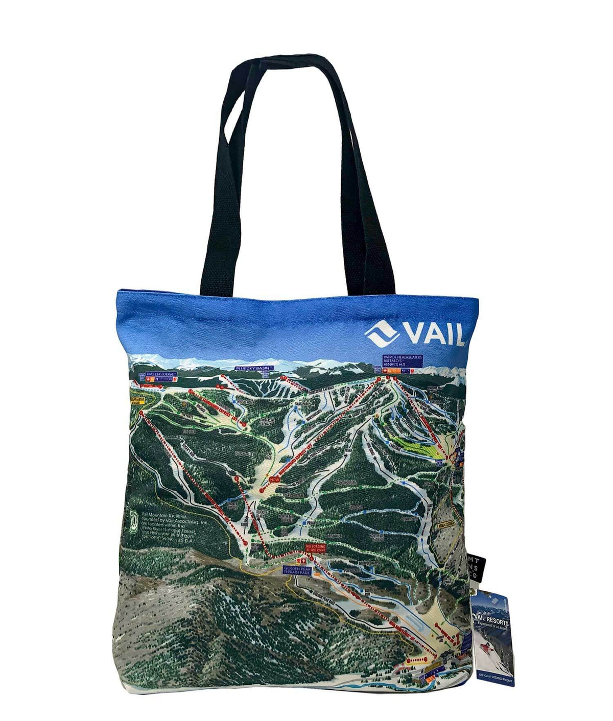 Vail Ski Resort Trail Map Tote Bag | Double Sided – Mtns Co