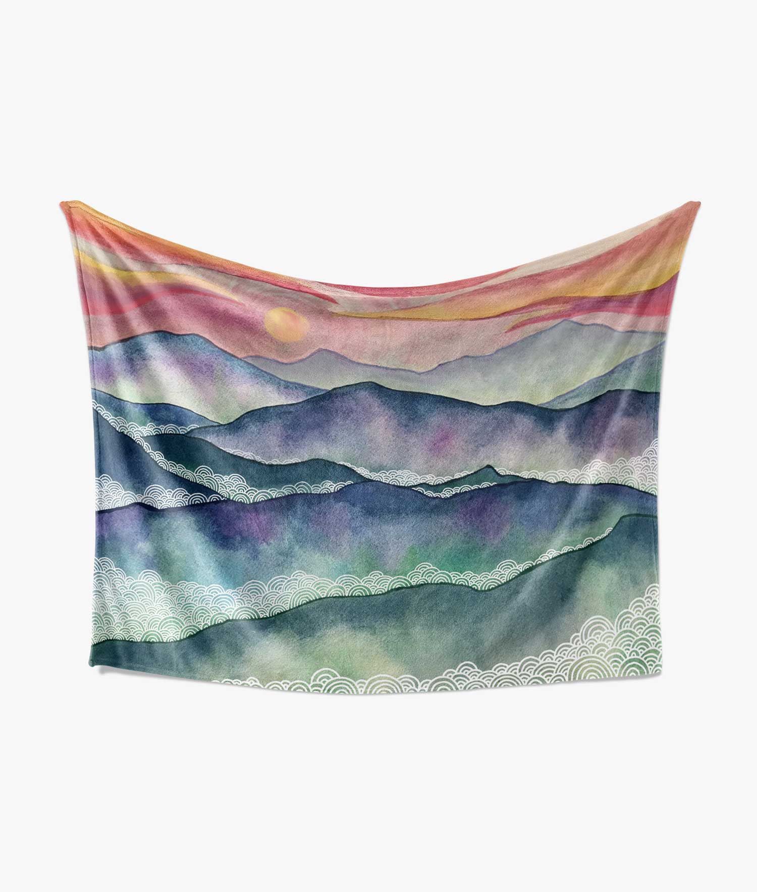 Blue Ridge Mountains Blanket | Fleece Throw Blanket