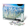 Breckenridge Ski Resort Jigsaw Puzzle – 500 Pieces with trail map design by Mtns Co, ideal for family fun and challenge.