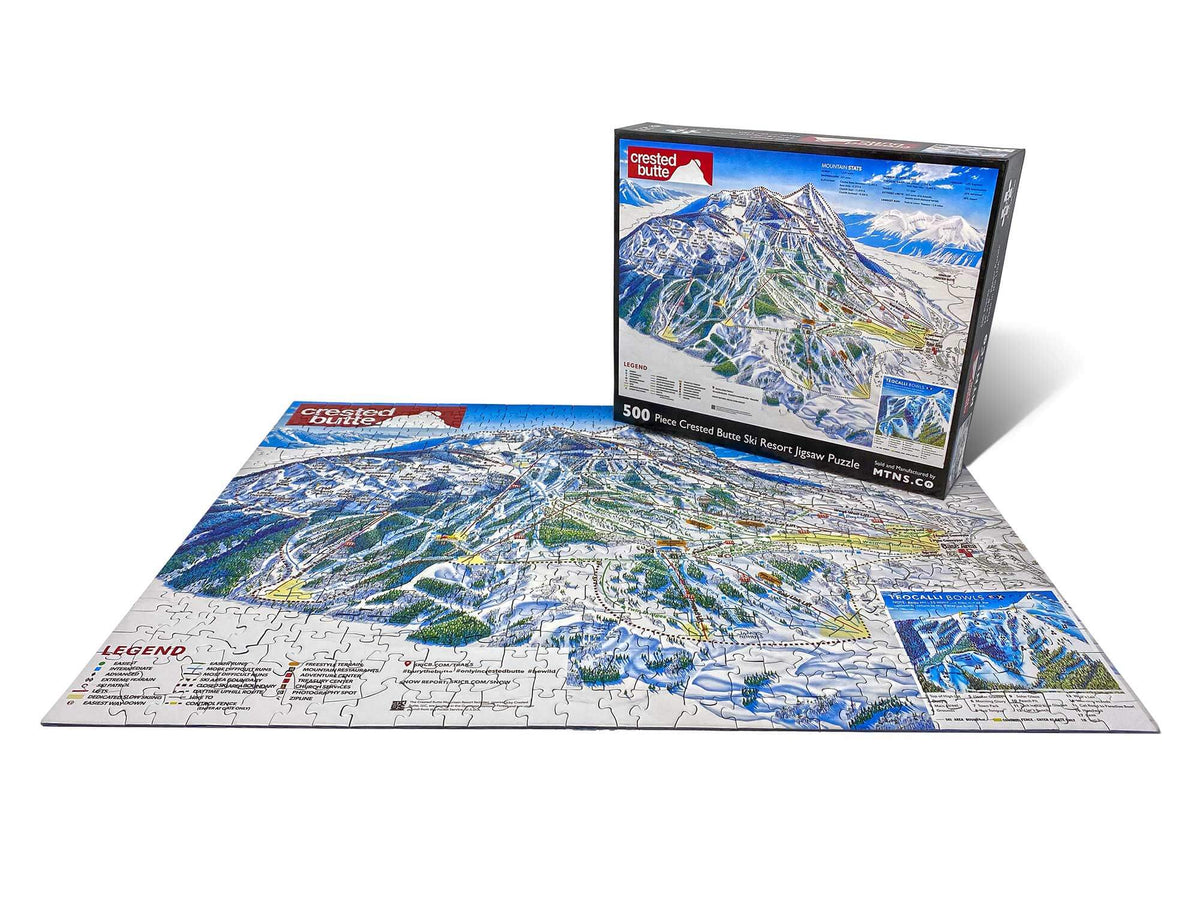 Crested Butte Ski Resort Jigsaw Puzzle – 500 Pieces – Mtns Co