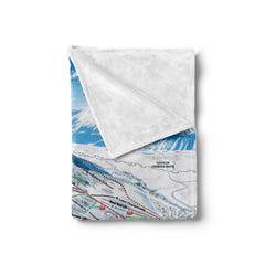 Crested Butte Blanket | Ski Resort Trail Map Throw Blanket