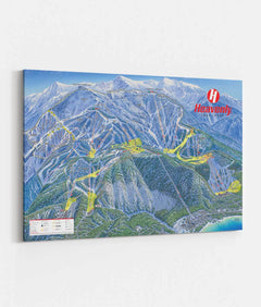 Heavenly Resort Trail Map | Canvas Poster
