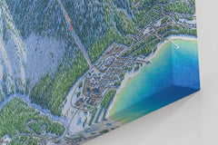 Heavenly Resort Trail Map | Canvas Poster