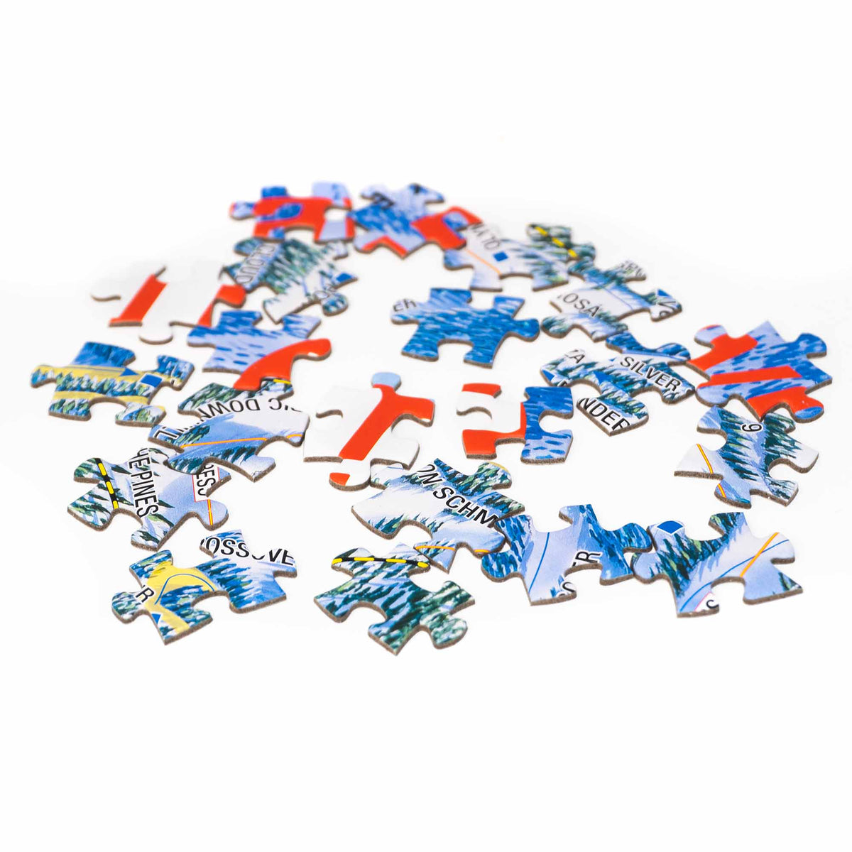 Heavenly Ski Resort Jigsaw Puzzle – 1000 Pieces pieces showcasing official ski trail map design by Mtns Co.