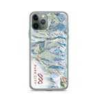 Park City Trail Map iPhone Case with Mtns Co logo, protecting your phone with official ski resort design.