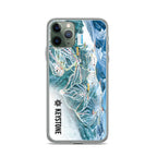 Keystone Trail Map iPhone Case featuring the official Keystone Trail Map logo by Mtns Co.