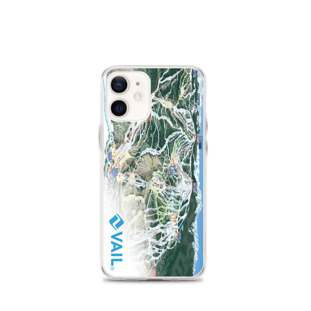 Vail Trail Map iPhone Case with official Vail Trail Map design by Mtns Co, providing stylish protection for your phone.