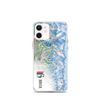 Breckenridge Trail Map iPhone Case by Mtns Co, featuring an official licensed ski resort trail map design.